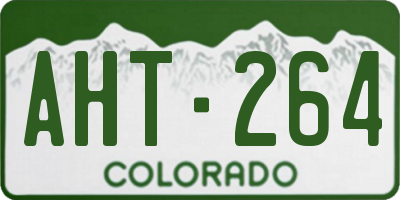 CO license plate AHT264