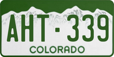 CO license plate AHT339