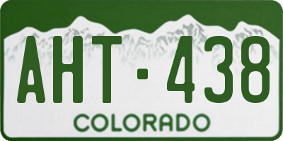CO license plate AHT438