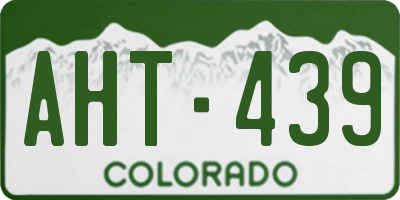 CO license plate AHT439