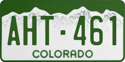 CO license plate AHT461
