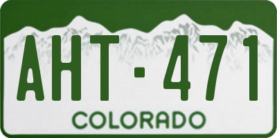 CO license plate AHT471