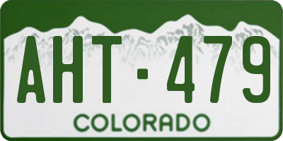 CO license plate AHT479
