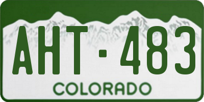 CO license plate AHT483