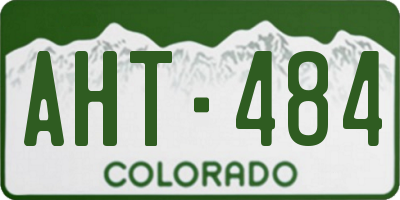 CO license plate AHT484