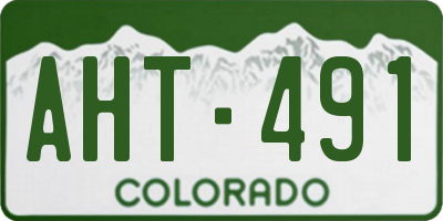 CO license plate AHT491