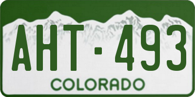 CO license plate AHT493