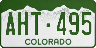 CO license plate AHT495