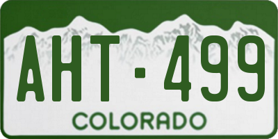 CO license plate AHT499