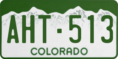 CO license plate AHT513