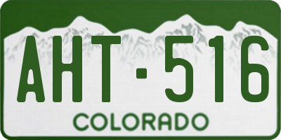 CO license plate AHT516