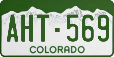 CO license plate AHT569