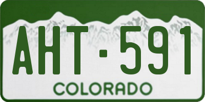 CO license plate AHT591