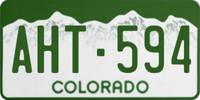 CO license plate AHT594