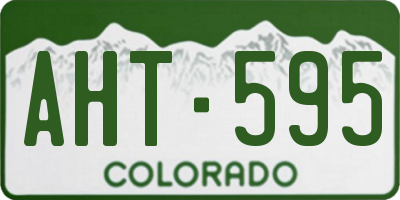 CO license plate AHT595
