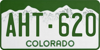 CO license plate AHT620