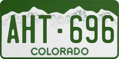 CO license plate AHT696