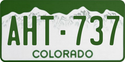 CO license plate AHT737
