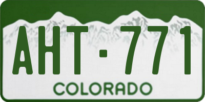 CO license plate AHT771