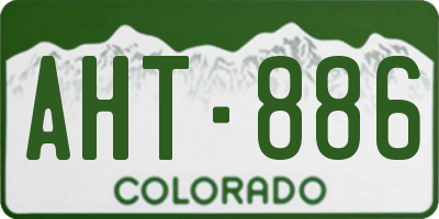 CO license plate AHT886
