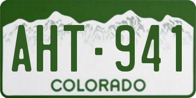 CO license plate AHT941