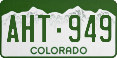 CO license plate AHT949