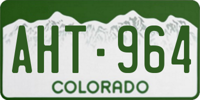 CO license plate AHT964