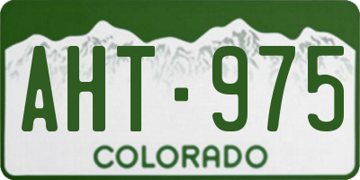 CO license plate AHT975