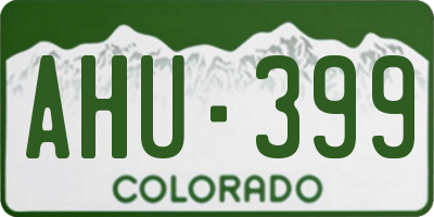 CO license plate AHU399