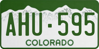 CO license plate AHU595