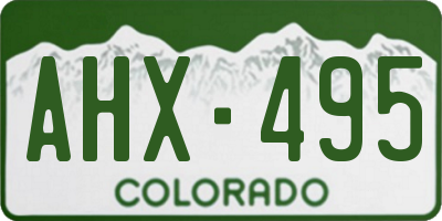 CO license plate AHX495