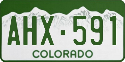 CO license plate AHX591