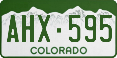 CO license plate AHX595