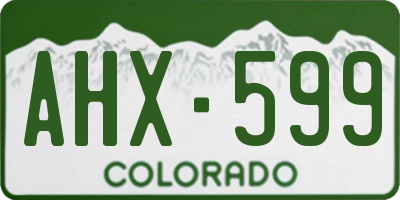 CO license plate AHX599