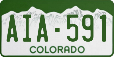 CO license plate AIA591