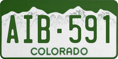 CO license plate AIB591