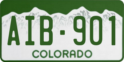 CO license plate AIB901
