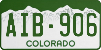 CO license plate AIB906