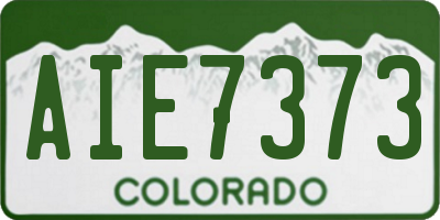 CO license plate AIE7373