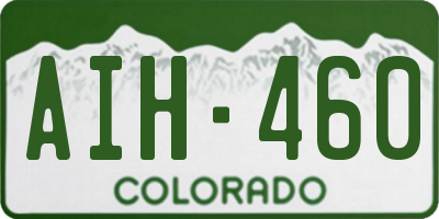 CO license plate AIH460