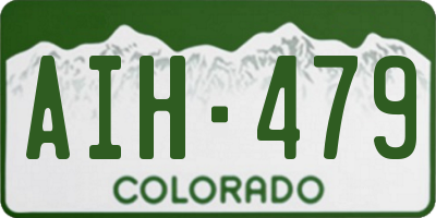 CO license plate AIH479