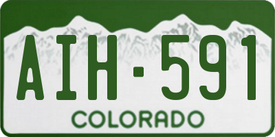 CO license plate AIH591