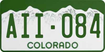 CO license plate AII084