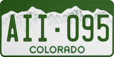 CO license plate AII095