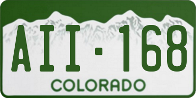 CO license plate AII168