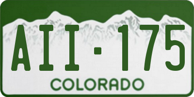 CO license plate AII175