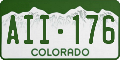 CO license plate AII176