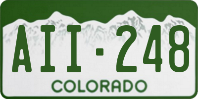 CO license plate AII248