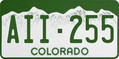 CO license plate AII255