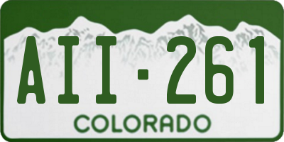 CO license plate AII261